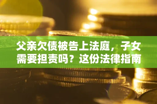 北京父亲欠债被告上法庭，子女需要担责吗？这份法律指南必须看完