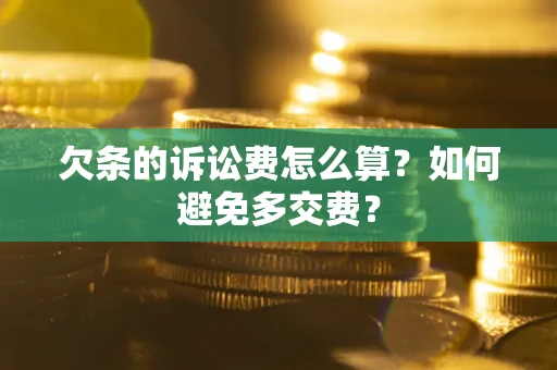 北京欠条的诉讼费怎么算？如何避免多交费？