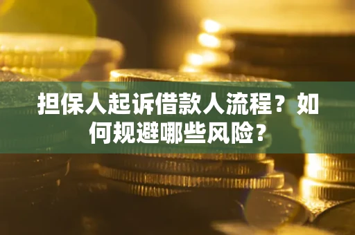 北京担保人起诉借款人流程？如何规避哪些风险？