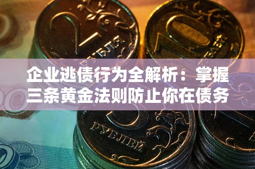 北京企业逃债行为全解析：掌握三条黄金法则防止你在债务乱局中“踩雷”
