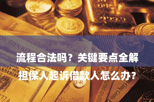 北京

担保人起诉借款人怎么办？流程合法吗？关键要点全解析